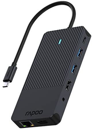 Rapoo UcM-2006 Schnittstellenkarte/adapter 3 - 5 Mm - Displayport - Hdmi - RJ-45 - Usb 3.2 Gen 1 (3.1 Gen 1) - Usb TyP-C (00217693)