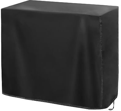 BBQ Cover, Foldable Barbecue Covers Windproof Barbecue Covers Waterproof with Storage Bag for BBQ, Gas Grill BBQ Dust Protection Black (80x66x100cm)