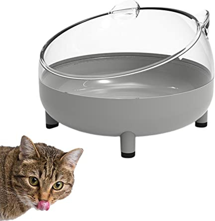 Pacienjo Cuencos elevados para gatos y perros pequeños | Comedero y agua elevada para mascotas, sin derrames, diseño separado y fácil de