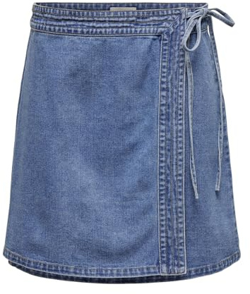 ONLY Onlvilla Wrap Tie Skirt DNM Gua Noos
