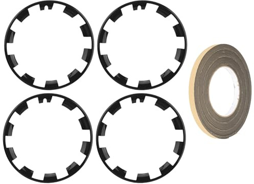 Xiuganpo Protectores de Llantas de Ruedas de Coche Protector de Cubierta de Tapacubos de 20 Pulgadas Reemplazo Duradero del Anillo Protector de Rueda de ABS para Telsa Modelo Y (Negro Mate)