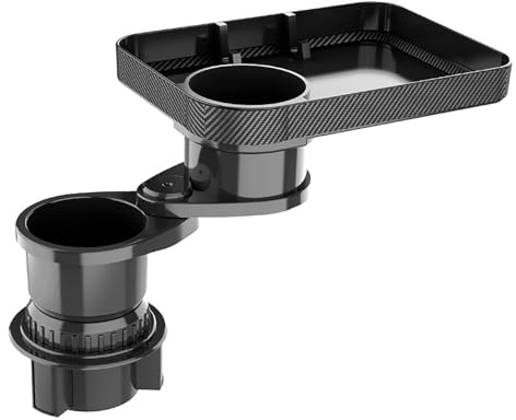 PengGengA Auto Getränkehalter Tisch Tablett 360° Verstellbares Auto Tisch Cup Holder Expander Becherhalter Flaschenhalter Wasserflaschenhalter für Auto