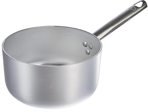 Paluplus Casseruola Alta in Alluminio, Diametro 18 cm e Altezza 10 cm, Pentola Professionale Antiaderente con Manico in Acciaio Inox, Spessore 3 mm, Capacità 2,6 Litri, Made Italy -229