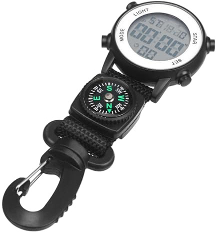 INOOMP 3stücke Multipurpose Electronic Pocket Watch Mit Carabiner Clip Präzise Zeitmessung Für Outdoor-aktivitäten Nylonband Für Schule Und Arbeit