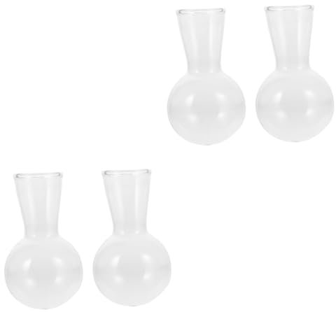 INOOMP 4stücke Hydroponische Glasvase Elegante Glaskugeln Für Pflanzenarrangements Dekoration Und Terrarien Für Wohnzimmer Schlafzimmer Und Bürogestaltung