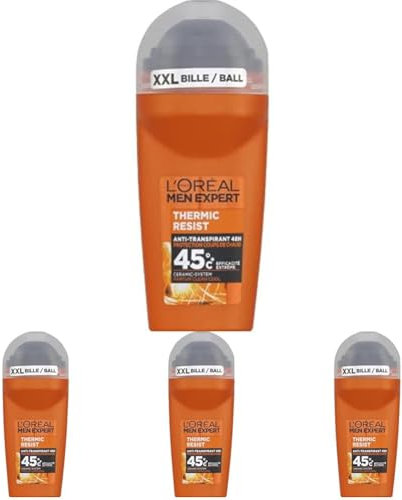 L'Oréal Men Expert Thermic Resist Déodorant Bille Homme (Paquete de 4)