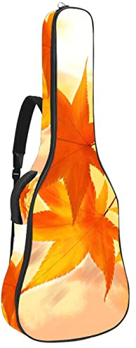 KengjuTesu 43 Zoll Akustikgitarre Softcase mit Rucksackgurt und 2 Taschen (Name), ohne Polsterung, Rucksack, wasserdichtes Oxford-Tuch, Bassgitarre, Gigbag für klassische Gitarren, mehrfarbig,