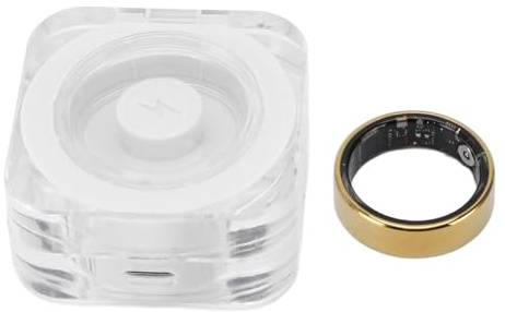 Masyrt Smart Ring mit Display Bildschirm IP68 Mehrere Sportmodi Gestensteuerseite Wenden Smart Fitness Ring Zum Täglichen Schwimmen (#8)
