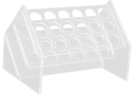 Zerodeko Support Tubes Laboratoire Incliné Emplacements Pour Rack Test Tubes Robuste Et Compact Pour Organisation Professionnelle