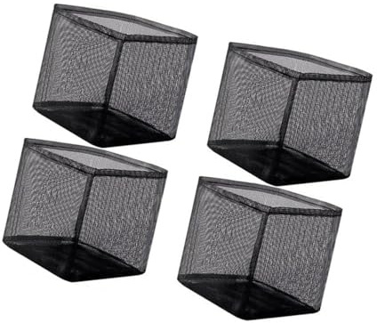 MCAOAL Lot de 4 pots de plantes pour étang Aquatics - Réutilisables - En tissu carré/rond - Pour plantes aquatiques - Respirants