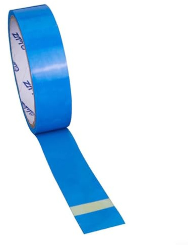 Oniissy Schlauchloses Felgenband, 10 m Rolle für Mountainbikes und Rennräder, blaue PET-Reifeneinlage, 18–35 mm Breite, kompatibel mit 21/23/25/27/29/32/35 mm Felgen, 0,1 mm dünn (25 mm)