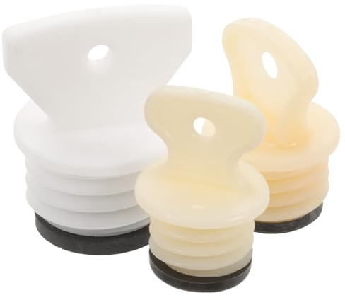 Ipetboom 3pcs Hot Water Bottle Stoppers: Reusable Leakproof Bag Plugs Replacement Cap with Threaded Seal for Water Sack, Kitchen and Household Use