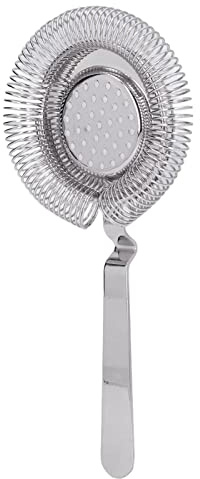 Yinhing Passoire à Cocktail en Acier Inoxydable St Passoire Professionnelle en Acier Inoxydable pour Cocktails à Cocktail à Filtrage Fin Plaquée pour Barman, Restaurant et Fête (SILVER)