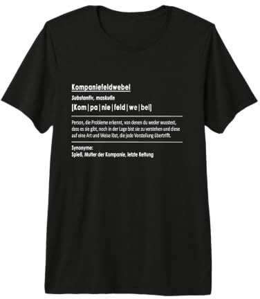 Kompaniefeldwebel Spieß Mutter Kompanie gelbe Kordel KpFw Premium T-Shirt