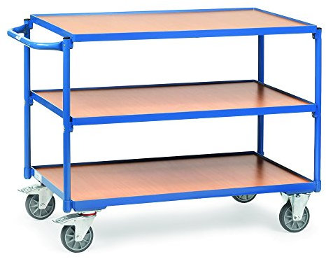 Fetra Transportgeräte mtpfg2950 Wagen Tablett seitlicher Tragegriff, 3 Randlos 850 mm x 500 mm Plattform