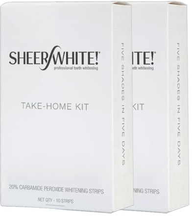 Ren vita tänder blekningsremsor (dubbelpack) (dubbelpack) av Sheer White!