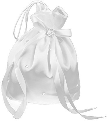 Cutefly Unisex Kinder Weiß Brautbeutel Organzabeutel Täschchen Säckchen Beutel Tasche Brauttasche