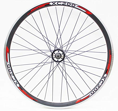 26 Wheel Mountain Bike DISC BRAKE and vbrake Brake Wheels, 7,8,9,10 SPEED CASSETTE TYPE, REDNECK XC200 double wall v section rims (26 REAR)