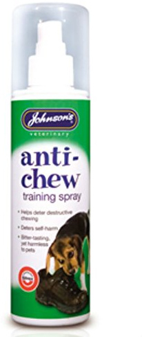 JOHNSON'S ANTI CHEW SPRAY - DOGS - CATS - RABBITS - TRAINING AID - PETS