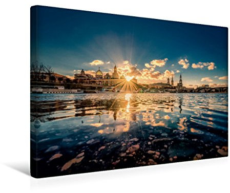 Premium Textil-Leinwand 45 x 30 cm Quer-Format Barockperle Dresden | Wandbild, HD-Bild auf Keilrahmen, Fertigbild auf hochwertigem Vlies, Leinwanddruck von Hessbeck Photography