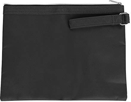 Handtasche Aktentasche für Damen Herren Mädchen Junge A4 Dokumententasche Tragetasche Oxford Dokumentemappe Dokumente Tablet Schutzabdeckung Schutzhülle Schwarz Ordnungsmappe für Schule Business