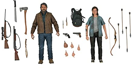 NECA - The Last of US 2 Pack of Two 7” Scale Action Figures – Ultimate 2 Pack Joel & Ellie