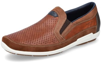 Rieker Homme Chaussures Basses 09055, Monsieur Mocassin,Chaussons,Chaussures d'affaires,Chaussures de Costume,élégant,Marron (Braun / 22),43 EU / 9 UK