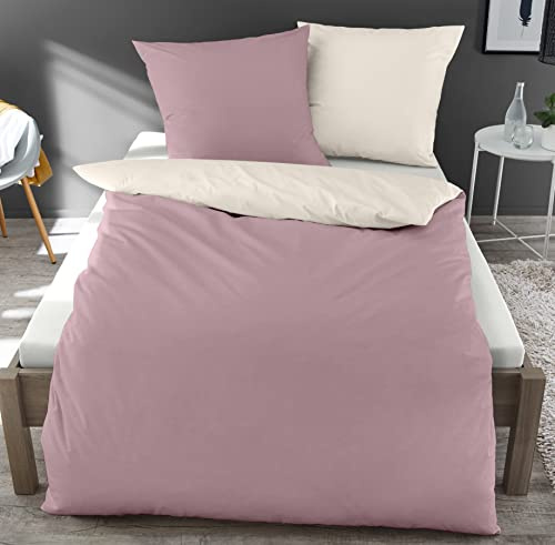 Dormisette Bettwäsche 135x200 Mako-Satin Made in Germany mit Reißverschluss***