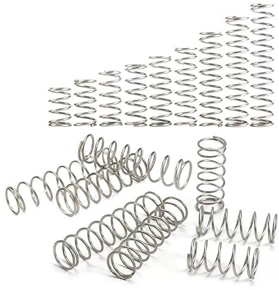 100 Stück Mini-Federn für Stifte mit einer Länge von 10 mm bis 30 mm, kleine Druckfedern mit einem Außendurchmesser von 4 mm bis 6 mm, Druckfedern aus Edelstahl für Werkstatt- und Heimreparaturen ( Co