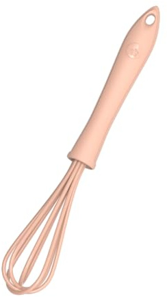 Kochblume Schneebesen S | Premium-Silikon & BPA frei | Hitzebeständig | Spülmaschinenfest | Farbe: altrosa
