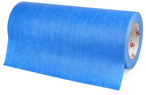BOMEI PACK Wide Blue Painters Tape 12 Inches x 60 Yards, 3D Tape, 3D Printing Tape for Laser Cutting, 21-Day Clean Removal Wide Masking Tape