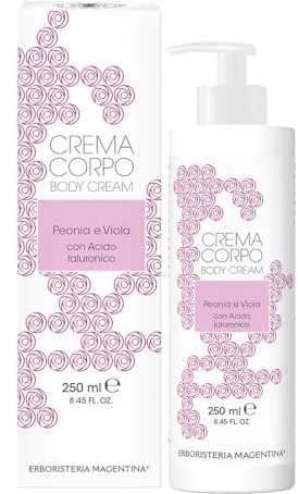 crema corpo peonia e viola con Acido Ialuronico 250ml
