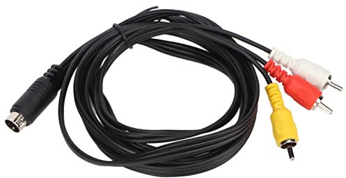 VBESTLIFE Cavo di Prolunga Mini DIN da 9 Pin a 3, Cavo Audio Composito Video Placcato da Maschio a Maschio Cavo di Prolunga Video per TV Ricevitore AV Monitor
