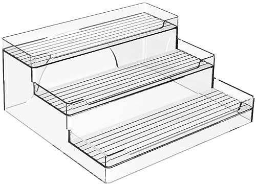 LOLPALONE Tiered Cupboard Shelves Frees Tanding Kitchen Pantry Storage for Tins, Jars and Cans - for Pantries Display Stand