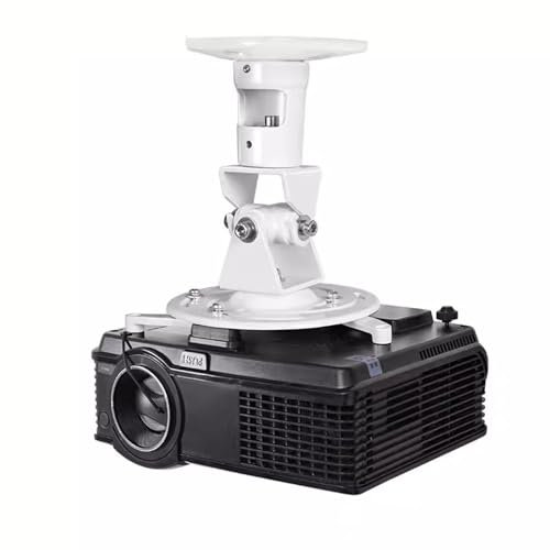 Projector Mount Stand Projector Bracket Universal Rotating Ceiling Projector Hanger Office Aluminum Alloy Adjustable Household Ceiling Projector Projector Ceiling Mount ( Color : White , Size : A )
