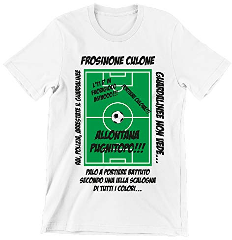 Incidiamo T-Shirt Uomo Meme Cult Frosinone c***** - marcozzi - telecronaca - Maglietta Manica Corta Taglia L