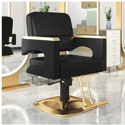 Llchaensc Sedia da Barbiere Poltrona da Parrucchiere Professionale con Girevole A 360° Altezza Regolabile Poltrona da Parrucchiere Idraulica capacità di 150 kg per Barbieri,E
