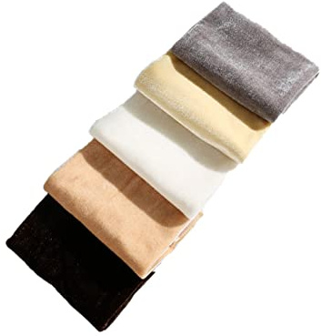 Anevous 5 Stück 50 x 50 cm Samt Stoff Patchwork Stoffpaket, Meterware Stoffe zum Nähen Patchwork, Quilten Stoff für DIY Basteln Dekoration Basteln Handwerken Kleidung Puppen Mütze,Mischfarbe F