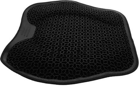 Gel Sitzkissen für Autositze, Schwarz, Atmungsaktiv, Komfortabel | Vordersitz und Fahrerplatz, Gel Material, Flach und Schlank, Passend für Pkw und Lkw