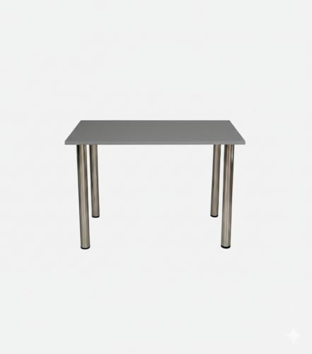All4All Esstisch 100 cm - Wohnzimmer Tisch - Moderne Küchentisch - Esszimmermöbel - Dining Table - Esszimmertische - Küchentisch Klein - Grau 120 x 70 cm