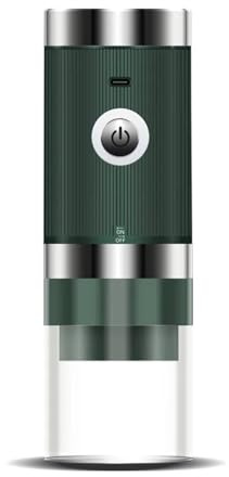 Machine À Café Portable. Moulin à café électrique portable, chargement USB, 1500 mAh, sans fil, entièrement automatique, tout-en-un, petit moulin à grains de café domestique .Cafetière Nomade(Green)