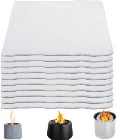 10 spugne in ceramica per camino, lana di ceramica per bioetanolo, 30 x 20 cm, lana di vetro ceramica, spugna di lana di ceramica, ovatta per caminetto da tavolo, etanolo Ceramic Sponge, stoppino di