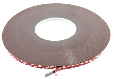 Brightium Ruban adhésif double face 10 mm x 33 m - Excellente adhérence, idéal pour les travaux manuels, les réparations et l'assemblage d'objets.