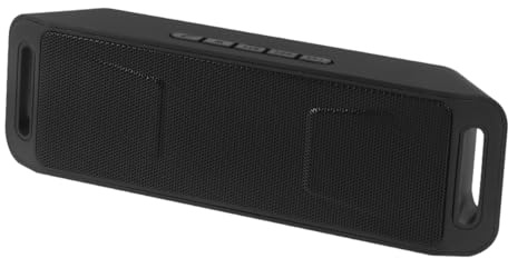 Angoily Kabelloser Mini Lautsprecher mit Dual Horn Subwoofer Tragbarer Stereo Funk Lautsprecher Vielseitig für Outdoor und Zuhause Einfache Bedienung Langlebiges Design Schwarz