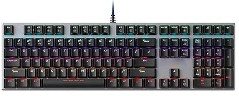 DMBBSAPBSH Teclado Mecánico para Juegos, Teclado para Juegos, Teclado numérico de 108 Teclas sin conflicto, retroiluminación de luz Mixta