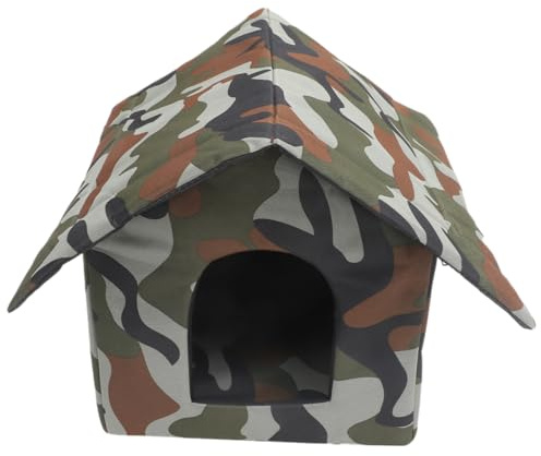 Gadpiparty Outdoor Katzenhaus Wetterfest Isoliert für Freigängerkatzen Schutz vor Wind und Regen Wärmendes Katzenhaus aus Zusammenklappbar für Draußen und Wohnungskatzen