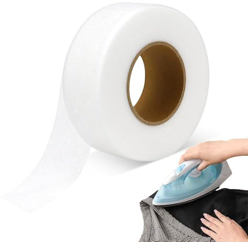 VTYTZZ Saumband Zum Aufbügeln Waschfest 640×4cm,Klebeband Zum Aufbügeln,LebenslangeGarantie,Bügelband Für Vorhänge,Für Textilien Hemming Tape Für Kleidung Vorhänge Jeans Saum Hosen Kleider,Ohne Nähen