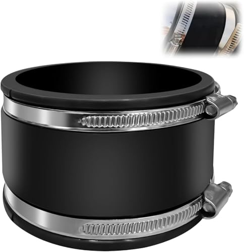 Manchon en caoutchouc flexible - 100 mm - Pour PVC et ventilateur de tuyau, filtre à charbon, tube en acier élastomère
