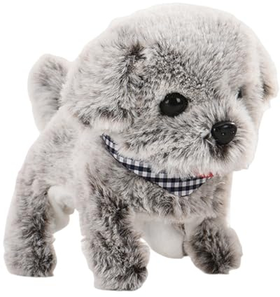 Smart Plush Puppy, Robotic Pet Companion, Interactive Toy Featuring Realistic Movement, Soft Plush Body Electronic Friend, Walking Puppy Gadget Charming Style, Playtime Entertainment for Home Nursery