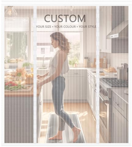 Zanzariera su Misura senza Perforazioni – Tenda Magnetica Personalizzabile per Porta Finestra, Balcone e Terrazza – Protezione Completa contro Zanzare e Insetti